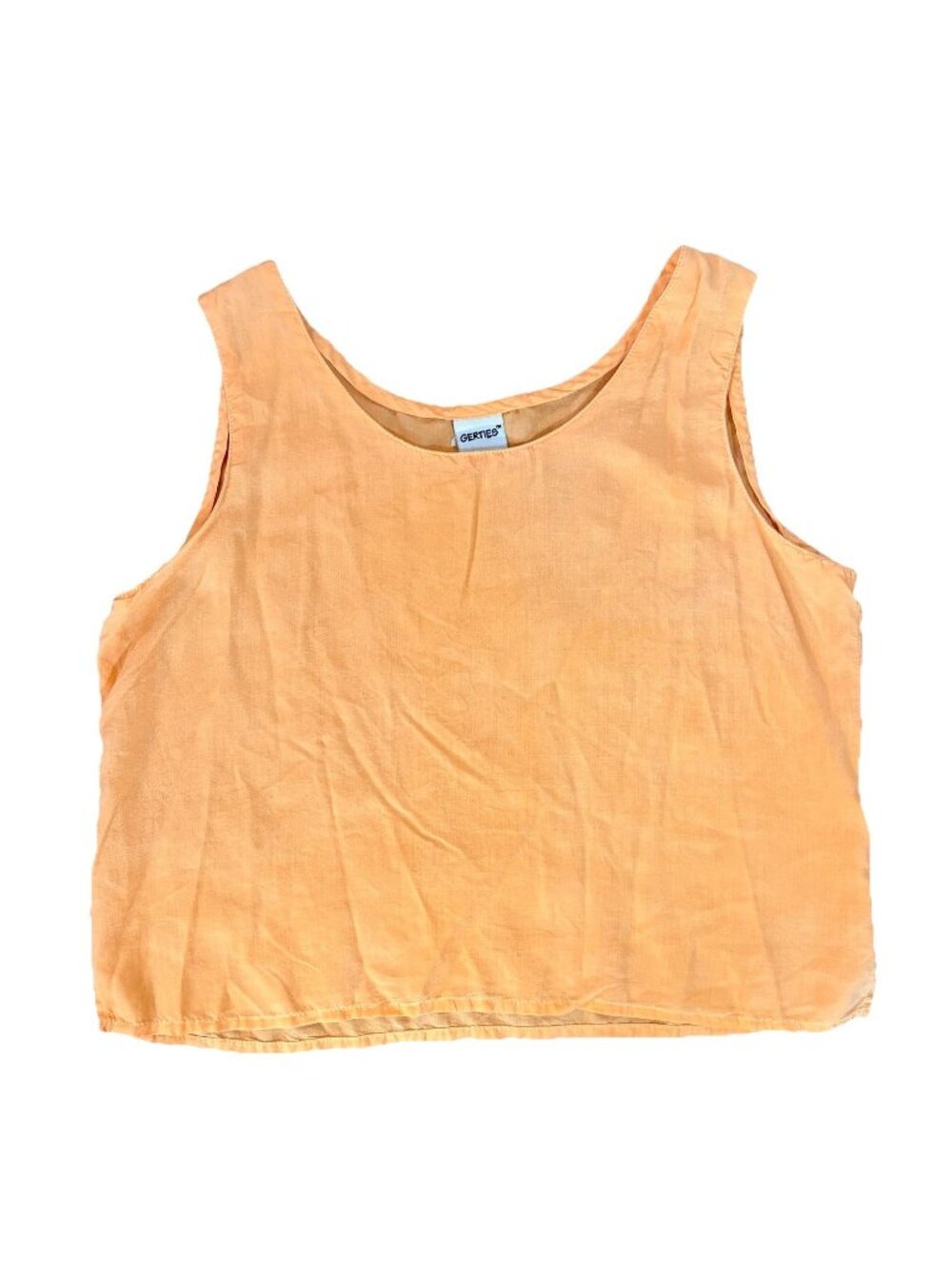 New VTG Gertie’s L Tank Top Lagenlook Shell Tencel Boxy Eleven Stitch Shirt